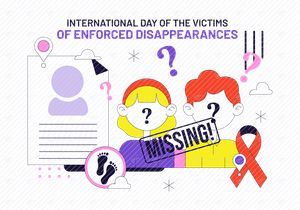 10 Victims of Enforced Disappearances Day Illustration