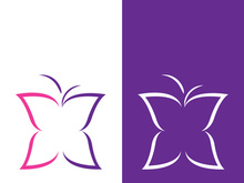 Butterfly logo icon vector design illustration