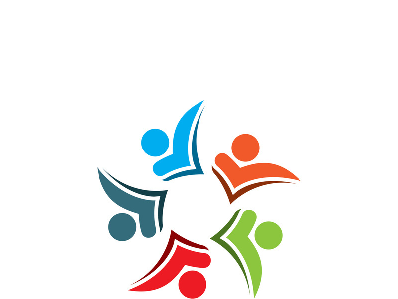 People icon work group vector illustration design