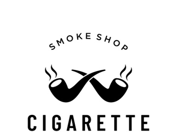 Smoking pipe vintage logo preview picture