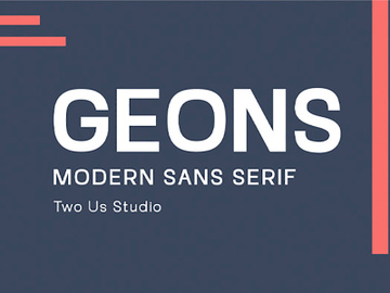 Geons - Modern Family Sans Serif preview picture