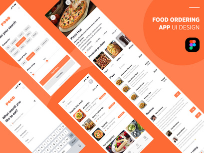 Food Ordering app UI Design.