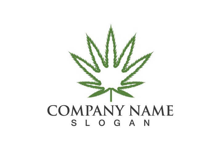 Canabis leaf vector illustration icon