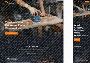 Wademy - Wood Academy Landing Page
