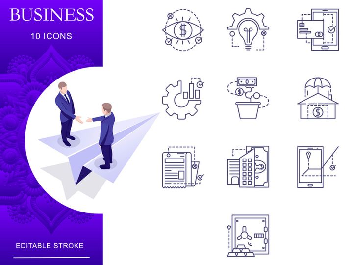 Business And Finance Icon Set