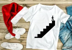 Business success growth steps career progress silhouette concept