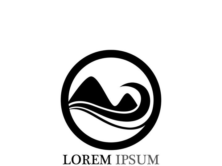 Mountain icon Logo Template Vector illustration design