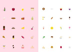 Food Color Icons