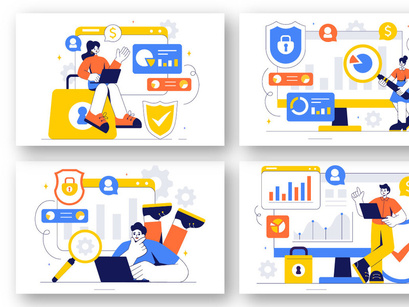 9 Cyber Threat Analysis Illustration