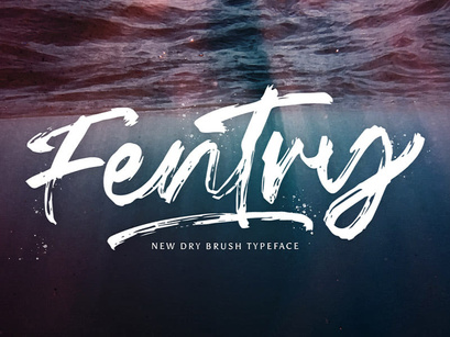 Fentry - Textured Brush Font