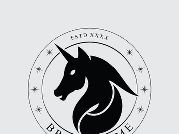 Horse vintage logo preview picture