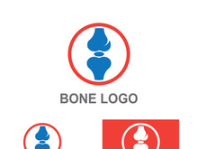 Bone logo design.logo for nursing, medical, orthopedic.
