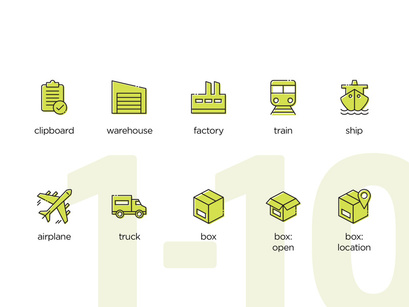 20 Logistics Animated Icons