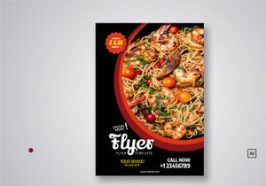 Restaurant Flyer Template Bundle V01