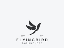 Abstract Flying Bird logo design template Wing illustration