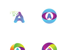 modern and creative initial letter A logo.