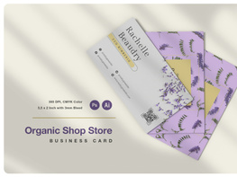 Organic Soap Store Business Card preview picture