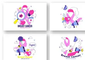 10 Breast Cancer Awareness Illustration