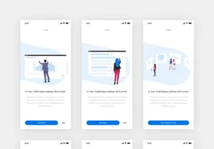 Mobile Onboarding Screens