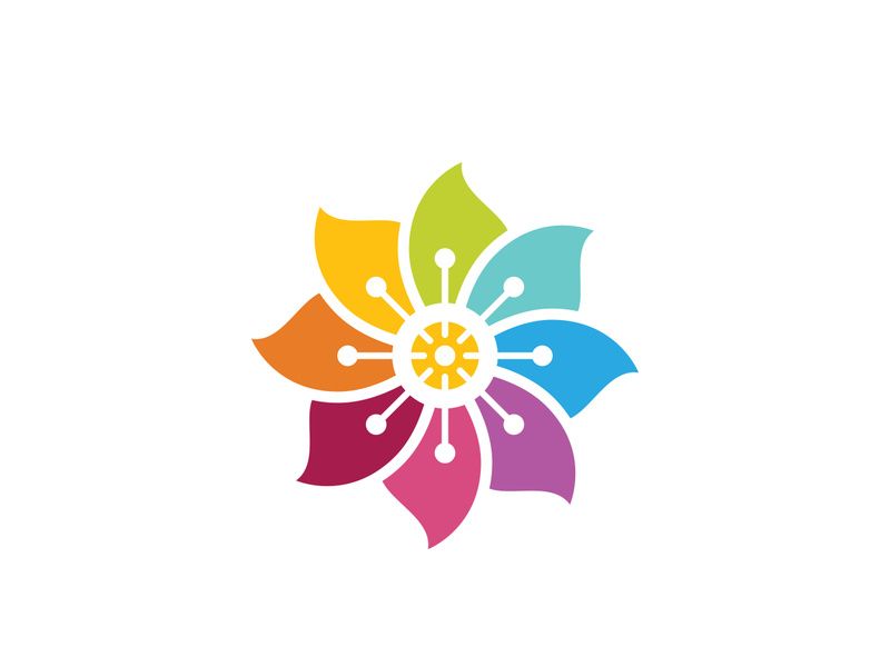 Flower icon design illustration