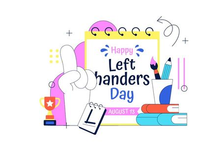 10 International Left Handers Day Illustration