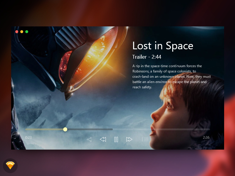 lost in space video player