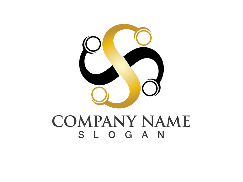 Business corporate letter S logo design vector.