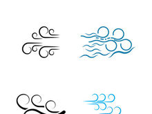 Wind icon vector illustration design template