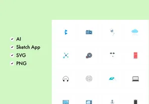 Technology Color Icons