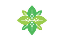 Nature leaf eco green logo icon