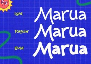 Marua - Playful Fun Display Font