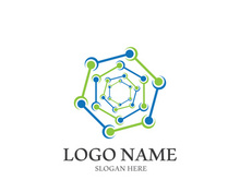 Molecule symbol logo template vector illustration design