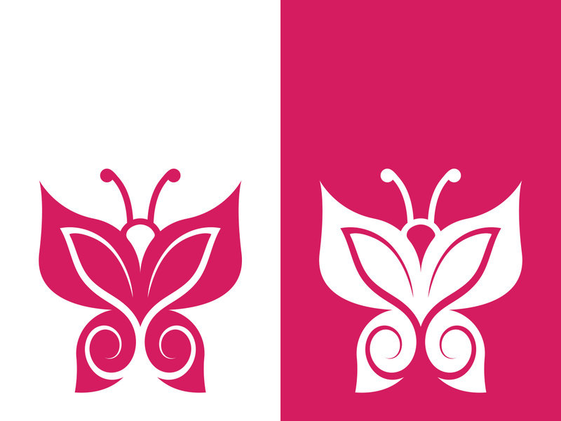 Butterfly logo icon vector design illustration