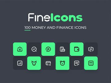 FineIcons Money and Finance Pack preview picture