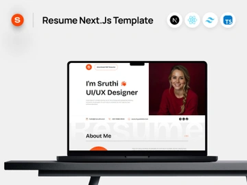 Resume NextJs Template preview picture
