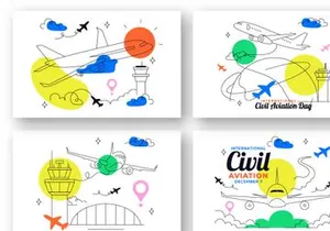 8 International Civil Aviation Day Illustration