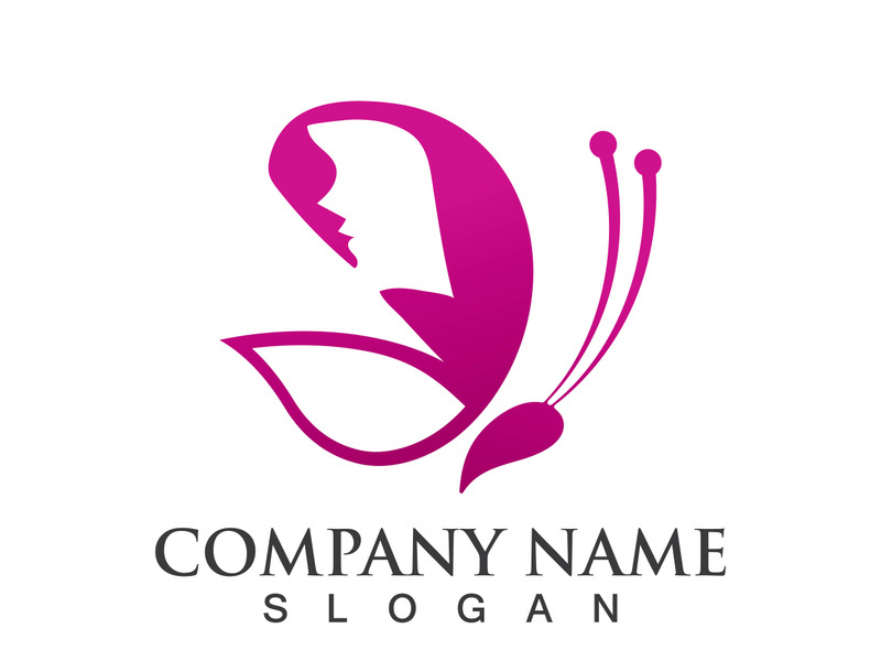 Butterfly logo template symbol vector icon design