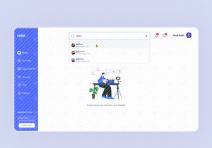 Suchergebnis-Seite UI-Design