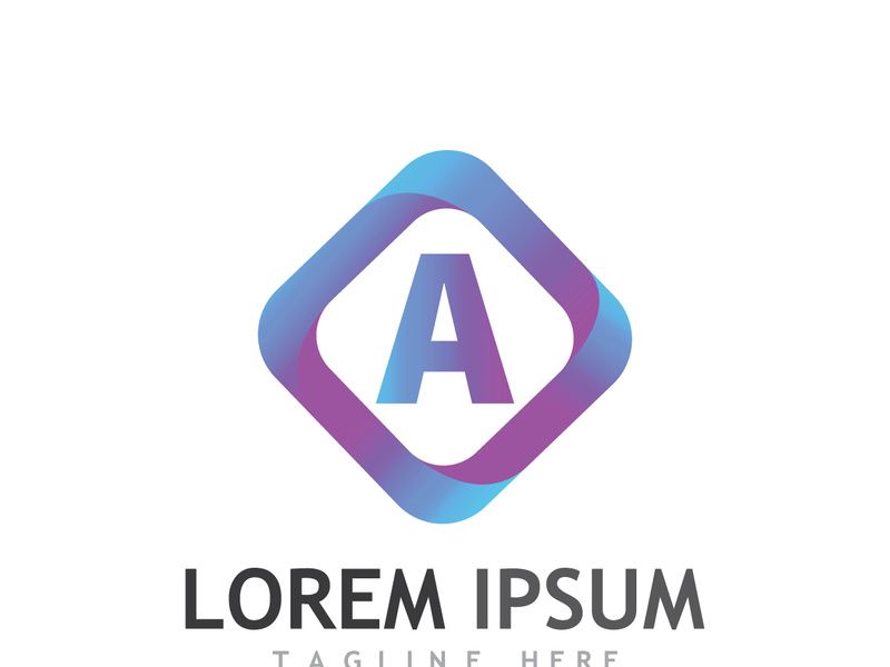 modern and creative initial letter A logo.