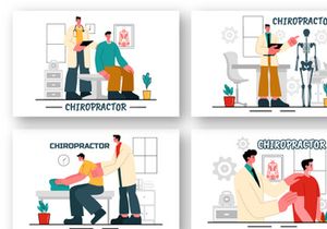 9 Chiropractor Physiotherapy Rehabilitation Illustration