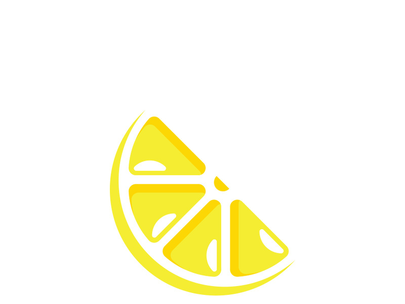 Fresh lemon fruit vector illustration icon