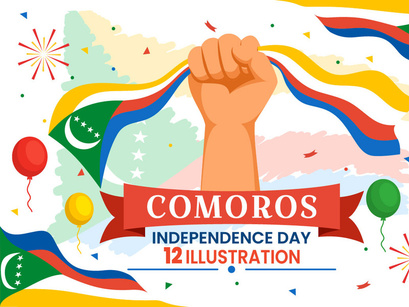 12 Comoros Independence Day Illustration