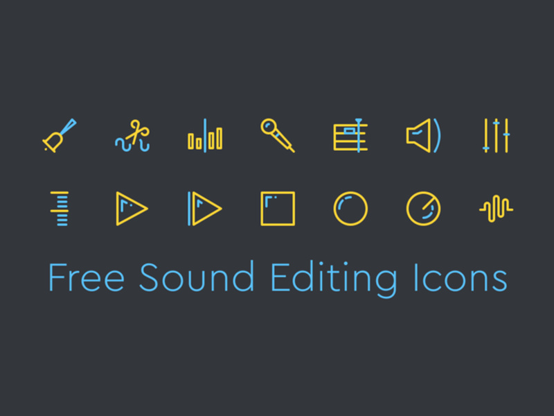 Sound Editing Icons