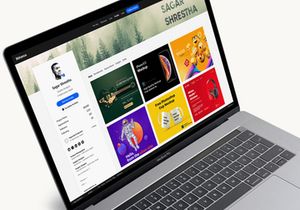 Free Macbook Set Mockup
