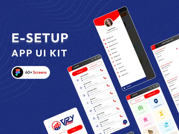 E-Setup Management App UI Kit preview picture