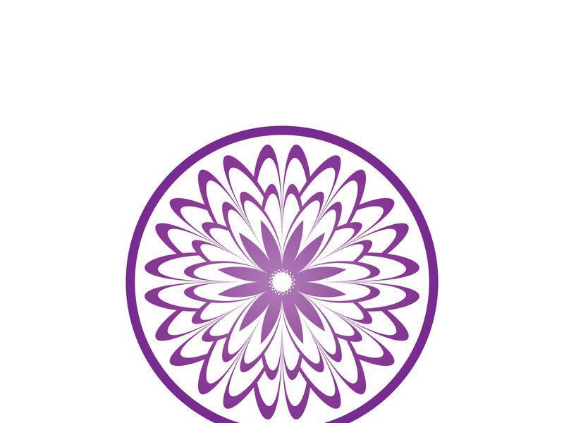Flower vector icon design template illustration