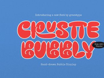 Crustte Bubbly | Hand Drawn Bubble Display preview picture