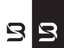 B letter logo template vector illustration