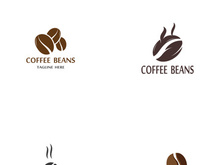 Premium coffee bean logo design.