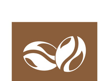 coffee bean icon vector illustration template